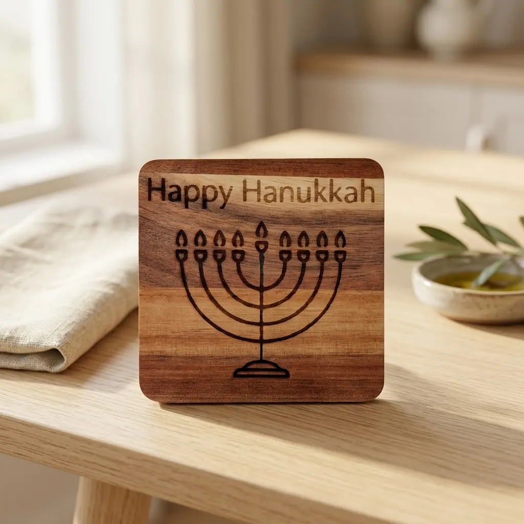 Happy Hanukkah Coaster