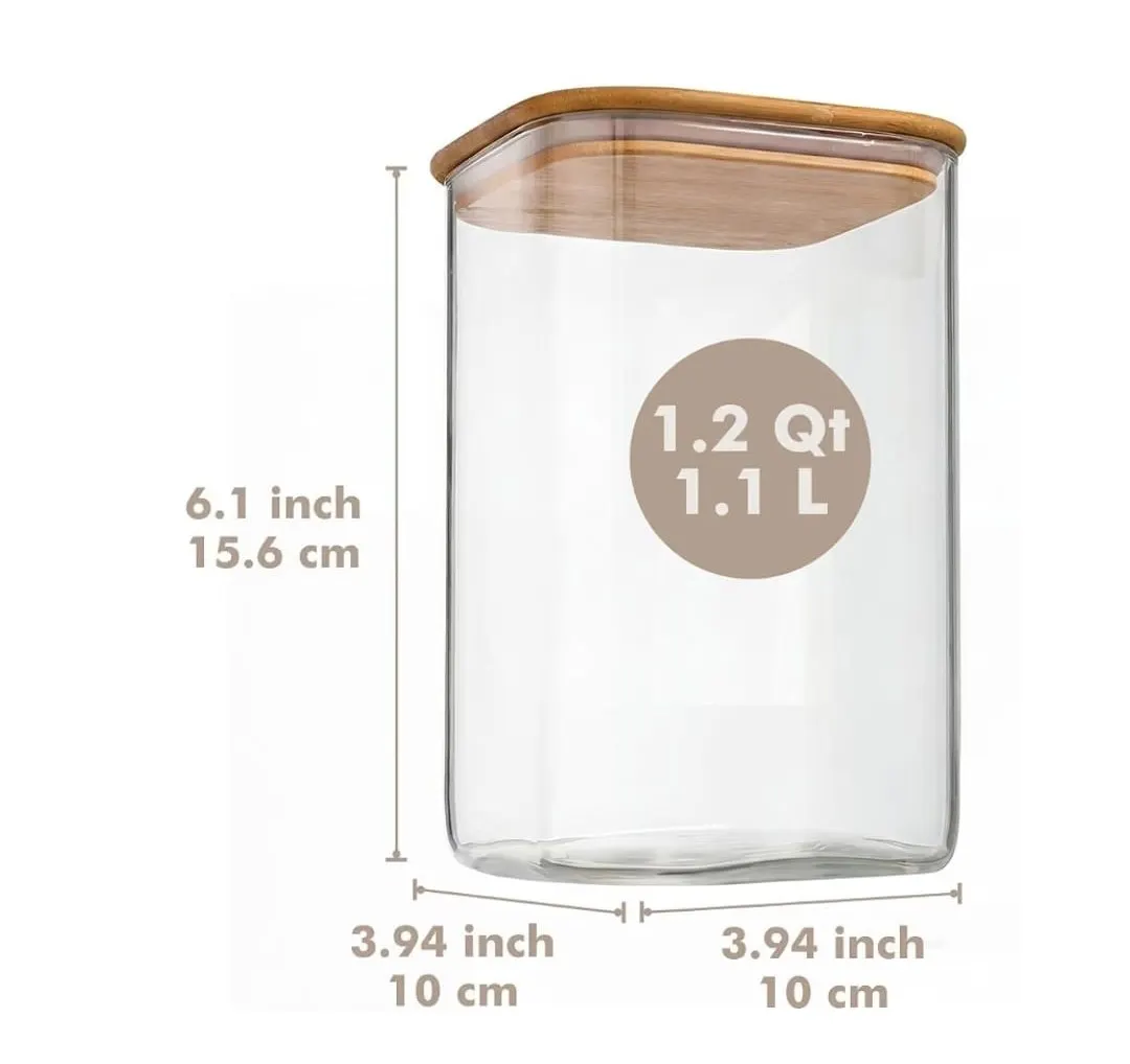 Large Glass Jar with Tea & Honey Sticks
